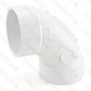 4" PVC DWV 90° Elbow