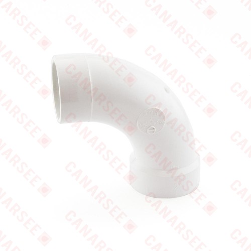 2" PVC DWV 90° Long Turn Street Elbow