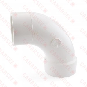 3" PVC DWV 90° Long Turn Street Elbow