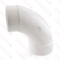 4" PVC DWV 90° Long Turn Street Elbow