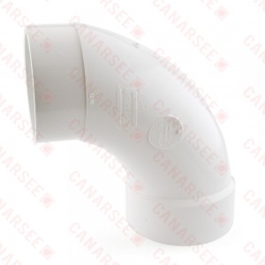 4" PVC DWV 90° Long Turn Street Elbow