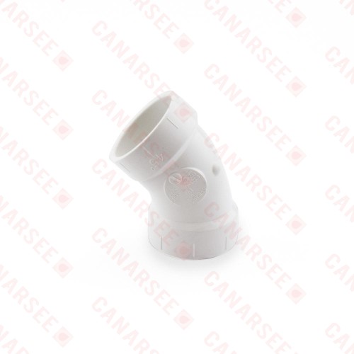 1-1/2" PVC DWV 45° Elbow