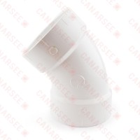 4" PVC DWV 45° Elbow
