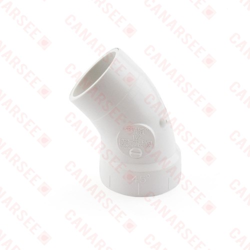 1-1/2" PVC DWV 45° Street Elbow
