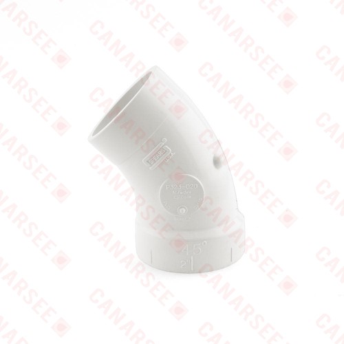 2" PVC DWV 45° Street Elbow