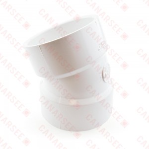 3" PVC DWV 22.5° Elbow