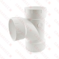 3" PVC DWV Sanitary Tee