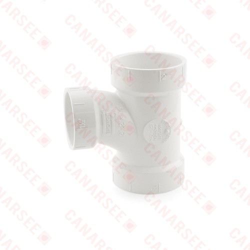 2" x 2" x 1-1/2" PVC DWV Sanitary Tee