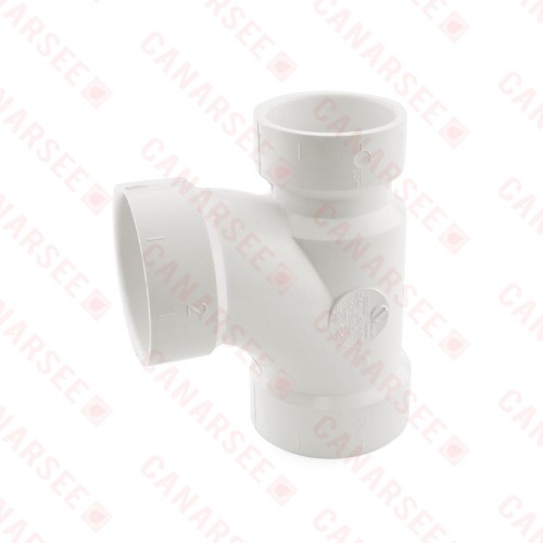 2" x 1-1/2" x 2" PVC DWV Sanitary Tee