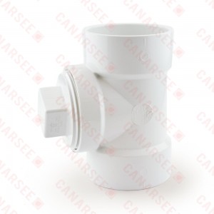 3" PVC DWV Cleanout Tee w/ Plug