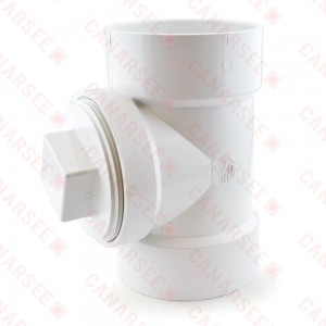 4" PVC DWV Cleanout Tee w/ Plug