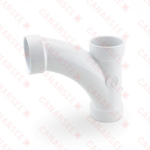 2" PVC DWV Wye and 45° Elbow Combo