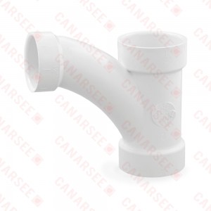 2" x 2" x 1-1/2" PVC DWV Wye and 45° Elbow Combo