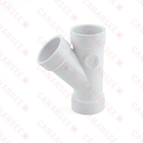 1-1/2" PVC DWV Wye