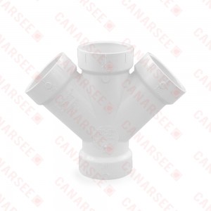 1-1/2" PVC DWV Double Wye