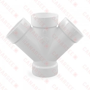 4" PVC DWV Double Wye
