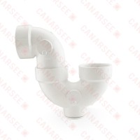 1-1/2" PVC DWV P-Trap w/ Cleanout