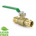 3/4” Press Brass Ball Valve, Full Port (Lead-Free) 