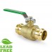 1” Press Brass Ball Valve, Full Port (Lead-Free) 