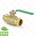 1” Press Brass Ball Valve, Full Port (Lead-Free) 