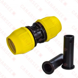 2" IPS Compression Coupling for SDR-11 Yellow PE Gas Pipe