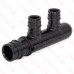 2-Branch PEX-A Expansion (F1960) Poly-Alloy Manifold, 1/2" Ports x 3/4" Inlet, Closed-Style, Lead-Free