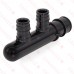 2-Branch PEX-A Expansion (F1960) Poly-Alloy Manifold, 1/2" Ports x 3/4" Inlet, Closed-Style, Lead-Free