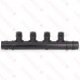 4-Branch PEX-A Expansion (F1960) Poly-Alloy Manifold, 1/2" Ports x 3/4" Inlet/Outlet, Open-Style, Lead-Free