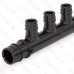 4-Branch PEX-A Expansion (F1960) Poly-Alloy Manifold, 1/2" Ports x 3/4" Inlet/Outlet, Open-Style, Lead-Free