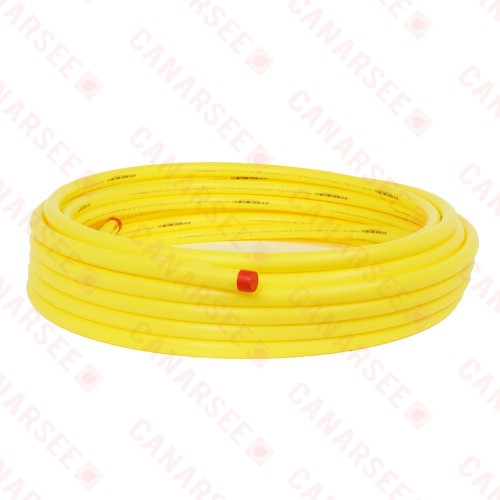 3/4" IPS x 100ft Yellow PE Gas Pipe for Underground Use, SDR-11