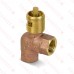 HearthMaster Angle Log Lighter Gas Valve Kit (Valve, Black Flange and Key), NG or LP