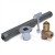 HearthMaster Angle Log Lighter Kit (Bar, Valve, Chrome Flange and Key), NG only