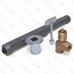 HearthMaster Angle Log Lighter Kit (Bar, Valve, Chrome Flange and Key), NG only