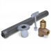 HearthMaster Angle Log Lighter Kit (Bar, Valve, Chrome Flange and Key), NG only