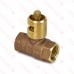 HearthMaster Straight Log Lighter Gas Valve Kit (Valve, Brushed Nickel Flange and Key), NG or LP