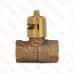 HearthMaster Straight Log Lighter Gas Valve Kit (Valve, Brushed Nickel Flange and Key), NG or LP
