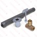 HearthMaster Straight Log Lighter Kit (Bar, Valve, Chrome Flange and Key), NG only