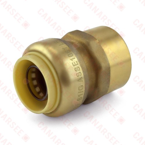 3/4" Push To Connect x 3/4" FNPT Adapter, Lead-Free