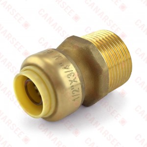 1/2" Push To Connect x 3/4" MNPT Adapter, Lead-Free