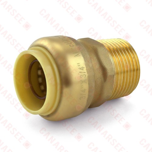 3/4" Push To Connect x 3/4" MNPT Adapter, Lead-Free