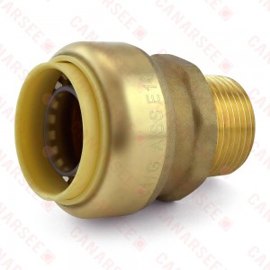 1" Push To Connect x 3/4" MNPT Adapter, Lead-Free