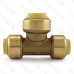 3/8" x 3/8" x 1/2" Push To Connect Reducing Tee, Lead-Free