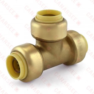 1/2" x 1/2" x 1/2" Push To Connect Tee, Lead-Free 1/2" x 1/2" x 1/2" Push To Connect Tee, Lead-Free
