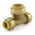 1/2" x 1/2" x 3/4" Push To Connect Reducing Tee, Lead-Free
