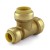 3/4" x 1/2" x 3/4" Push To Connect Reducing Tee, Lead-Free