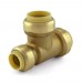 3/4" x 1/2" x 3/4" Push To Connect Reducing Tee, Lead-Free
