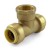 3/4" Push To Connect x 3/4" FNPT Tee, Lead-Free