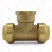 3/4" Push To Connect x 3/4" FNPT Tee, Lead-Free