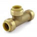 3/4" x 3/4" x 3/4" Push To Connect Slip Tee, Lead-Free