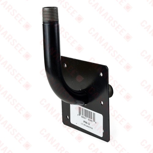1/2" MIP x MIP Appliance 90° Stub-Out Elbow w/ Plate 12"
